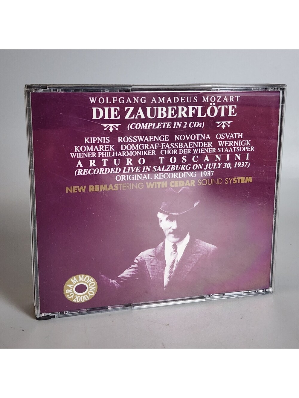 Wolfgang Amadeus Mozart: Die Zauberflöte (The Magic Flute) 2-CD Set - Toscanini